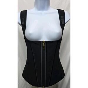 SHAPSHE Waist Trainer for Women Tummy Control Adjustable Shoulder Strap Black L